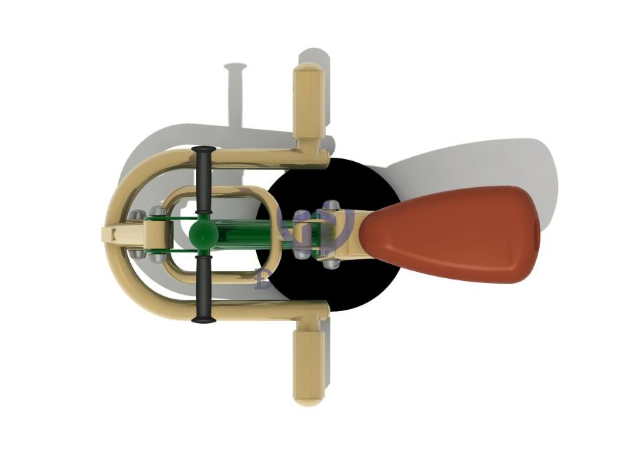 Thiết bị thể dục cưỡi ngựa ngoài trời dành cho trẻ em DTE1