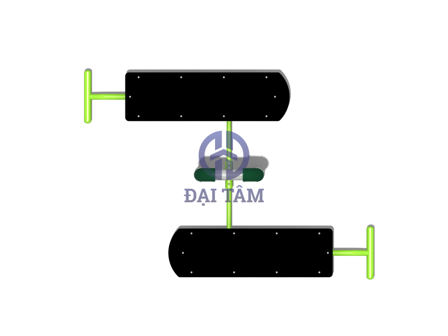 Dụng cụ tập lưng bụng ngoài trời trụ đôi DTD03