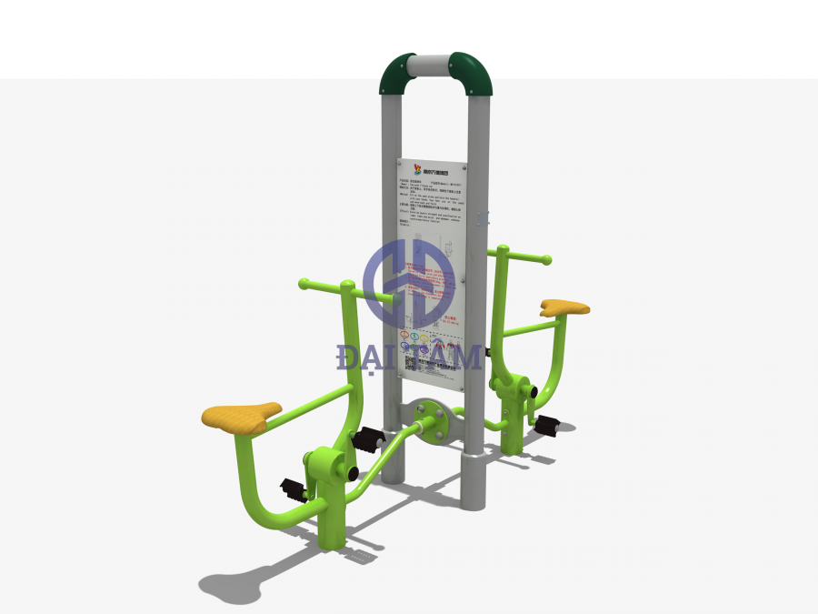 Dụng cụ tập đạp xe trụ đôi ngoài trời DTD06