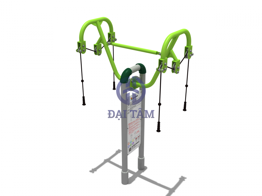 Dụng cụ tập kéo duỗi tay ngoài trời trụ đôi DTD04