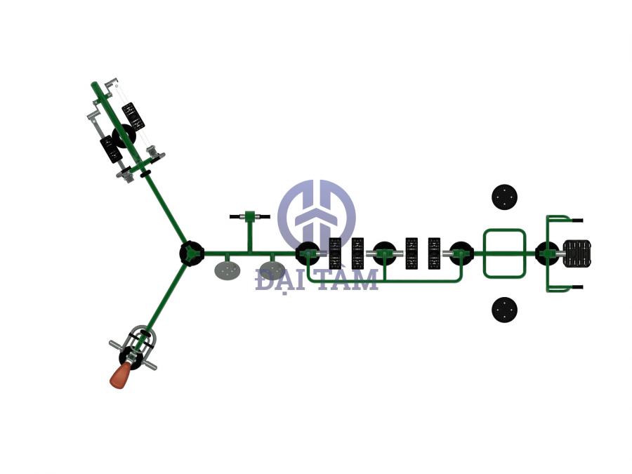Trạm tập thể dục ngoài trời dành cho trẻ em DTT02