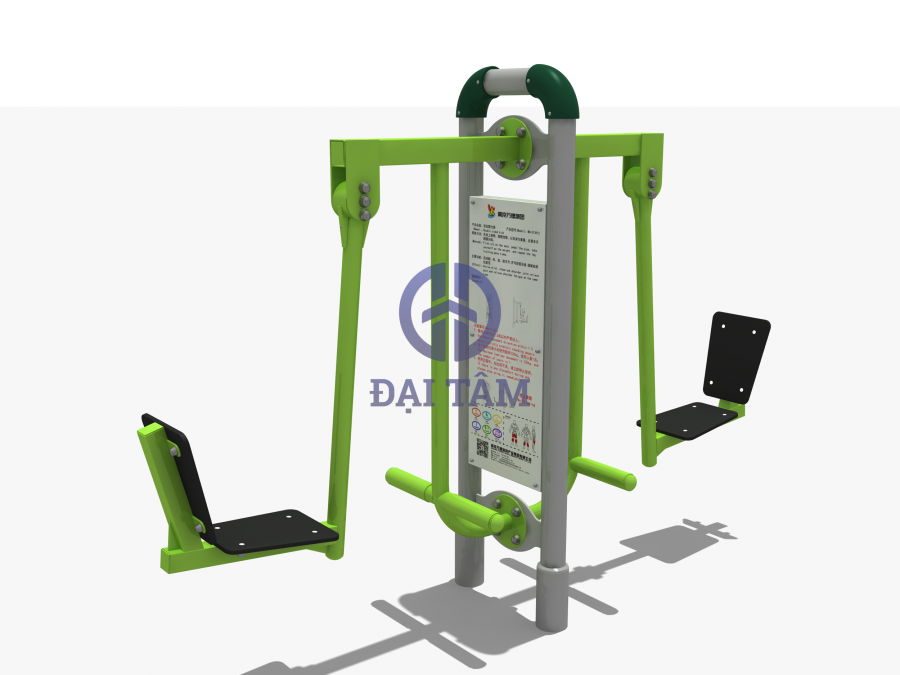 Dụng cụ tập đẩy chân ngoài trời trụ đôi DTD05