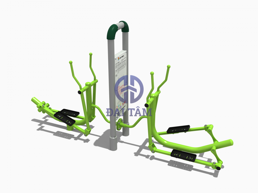 Dụng cụ tập bước phối hợp trụ đôi ngoài trời DTD07