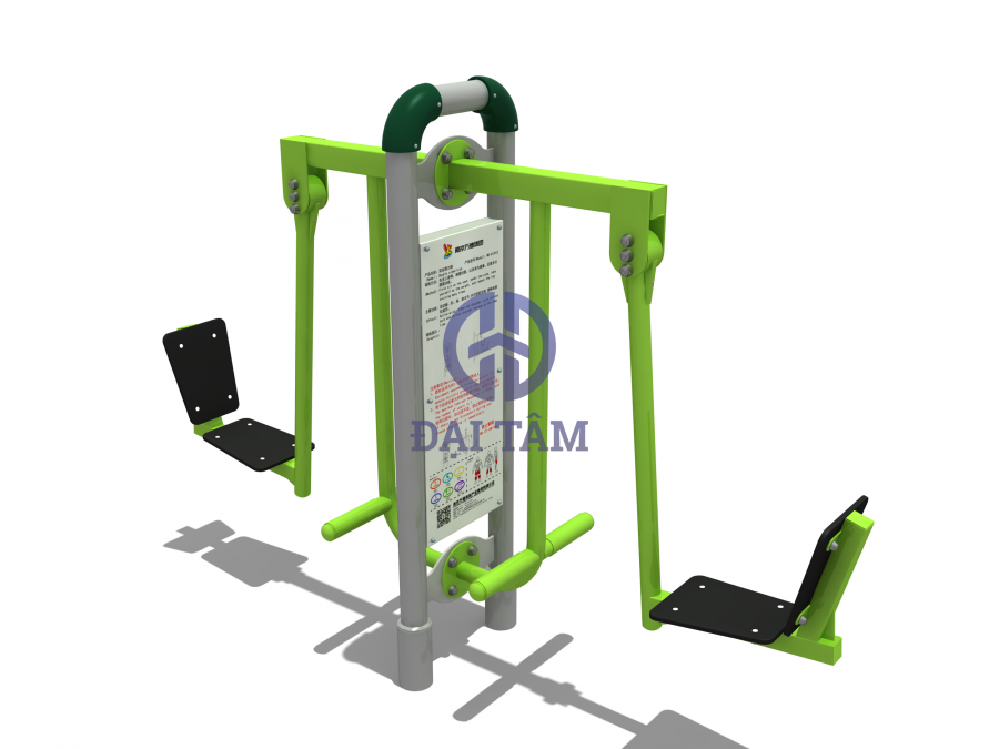 Dụng cụ tập đẩy chân ngoài trời trụ đôi DTD05