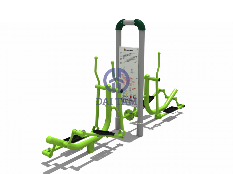 Dụng cụ tập bước phối hợp trụ đôi ngoài trời DTD07