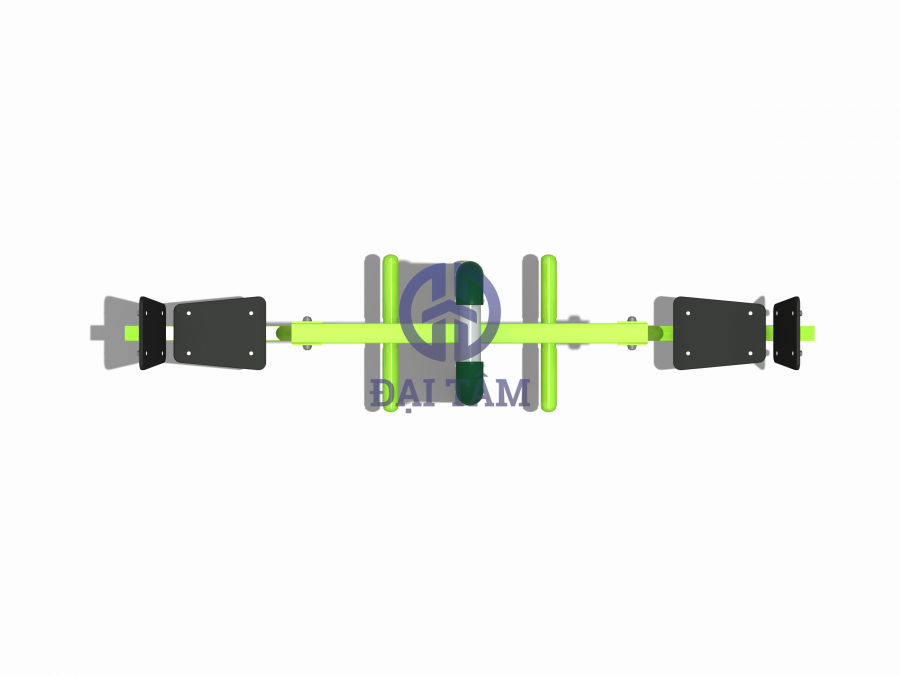 Dụng cụ tập đẩy chân ngoài trời trụ đôi DTD05